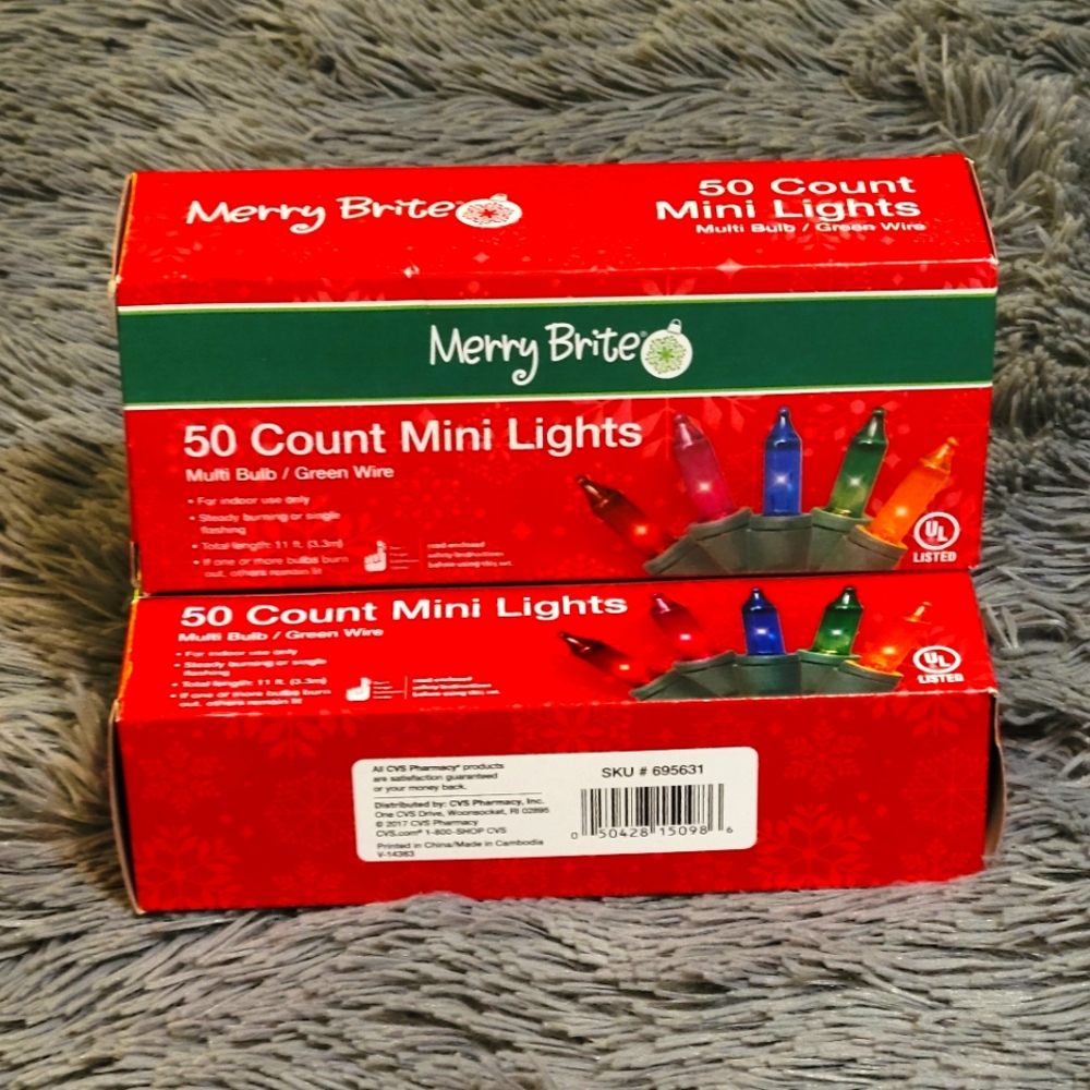 Merry Bright 50 Count Multi- Color Mini Lights.